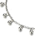 COOLSTEELANDBEYOND Stainless Steel Anklet Bracelet with Dangling Charms of Balls...