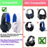 Replacement EarPads for Sony PS3 PS4 Gold Wireless Playstation 3 Playstation 4 CECHYA-0083 Stereo 7.1 Virtual Surround Headphones Ear Cushions Pil...