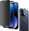 for iPhone 15 Pro Max 6.7" Matte Privacy Screen Protector with Camera Lens Protector Full Coverage Anti-glare Anti-spy Tempered Glass Film Anti-fi...