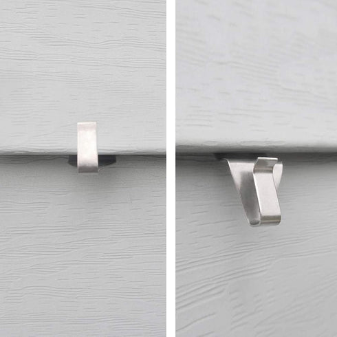 LEGLO No-Hole Needed Vinyl Siding Hooks Hangers for Hanging 8 Pack fot Picture Water Pump Wall Hooks for Hanging Frames...