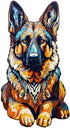 Wooden Puzzles for Adults, German Shepherd Dog Wooden Jigsaw Puzzles for Adults, Unique Animal Shape Wood Cut Puzzles for Puzzle Lovers, Birthday ...
