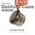 2023 Upgraded Large Denture Bath Box Cup No-Leak Denture case Retainer Cleaning Box Complete Clean Care for Dentures Clear Braces Mouth Guard Nigh...