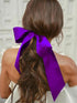 6 inch Purple Satin Ribbon, 24 yard Long Solid Fabric Ribbon for Wedding Birthday Party Baby Shower Decoration, Gift Wrapping, Bow Making, Chair S...