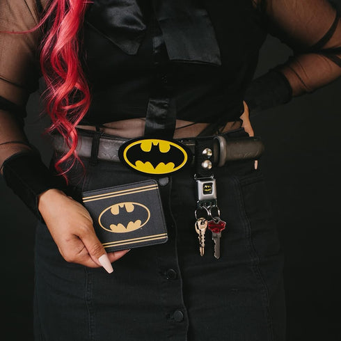 Buckle-Down Unisex-Adult's Bifold Wallet Batman...