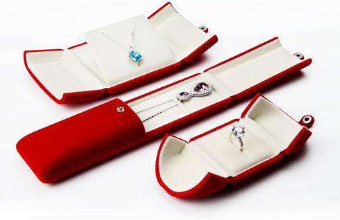 Oirlv Red Jewelry Gift Box Necklace/Long Chain Storage Boxes...