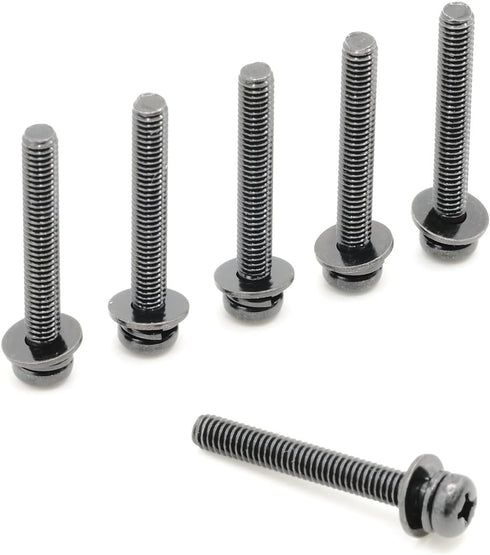 ReplacementScrews 1 Set of Metric Screws (Model RS-198299) Pan Head - Philips Drive - Black Plated (Pack of 6)...