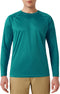 Men's UPF 50+ Rash Guard Swim Shirt Long Sleeve Moisture Wicking Quick Dry Lightweight Wrinkle-resistant Fishing Running, Tropical Green, Medium...