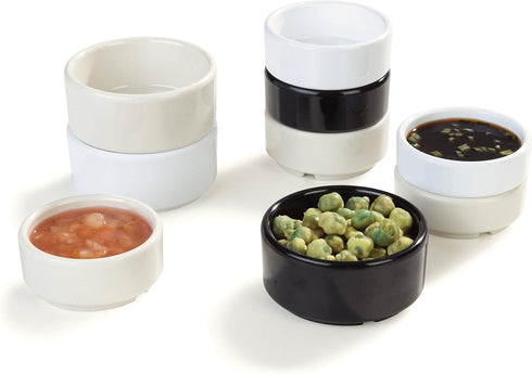 Carlisle FoodService Products 41203 Melamine Straight Sided Ramekin, 3-oz. Capacity, 3 x 1-1/2", Black...