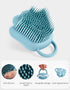 Silicone Dog Bath Brush Dog Shower Brush, Pet Shampoo Brush Scrubber Massage Dispenser, Soft Silicone Grooming Shower Brush for Short Long Haired ...