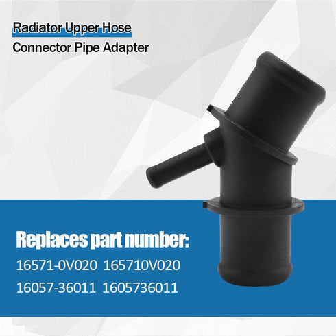 Radiator Upper Hose Connector Pipe Adapter Fits for 2009 2010 2011 2012 Toyota Rav4 Replaces 16571-0V020 165710V020 16057-36011 1605736011...