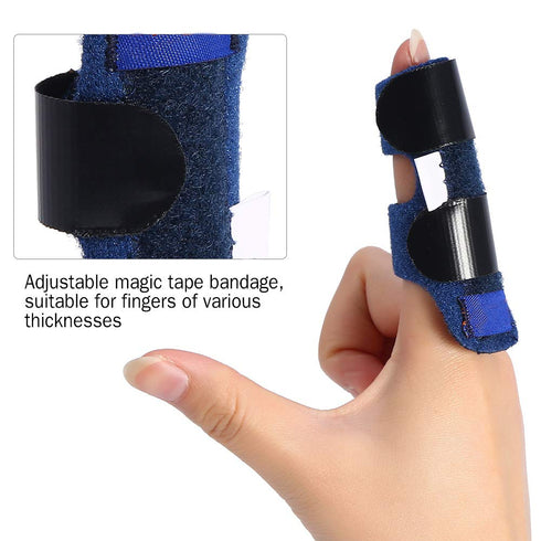 Finger Splint, Pain Relief Finger Splint Adjustable Finger Corrector Straightener Support for Straightening Mallet Finger Repairing Rupture of Ext...