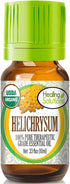 Healing Solutions Oils - 0.33 Helichrysum Essential Oil Organic, Undiluted, Pure Helichrysum Oil for Skin, Diffuser - 10ml - Aromatherapy Oils...