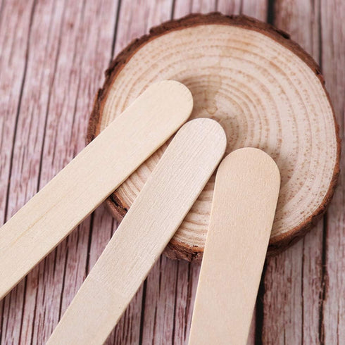 50 Pieces 4.13 Inch Disposable Mini Wooden Forks Disposable 2 in 1 Spoon and Fork Dessert Fork Fruit Fork Ice Cream Spoons for Scooping Soft Foods...