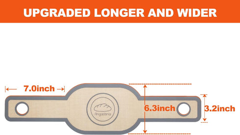 Angadona Silicone Bread Sling Oval. Non-Stick & Easy Clean Reusable Oval Silicone Baking Mat for dutch oven. With Long Handles Sourdough Bread Bak...