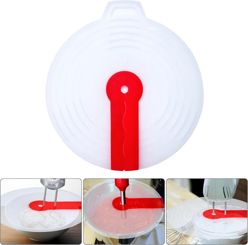 Splatter Guard for Mixer,Hand Mixer Splatter Guard,Cooking Splash Guard for Mixer,Mixing Bowl Shield,Splatter Guard Cover Lids For Pots and Pans&M...