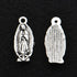 VIDRIO Pack of 80 Lady Guadalupe Pendants Silver Craft Supplies for Jewelry Making Tibetan Accessories for Bracelets Necklace DIY...