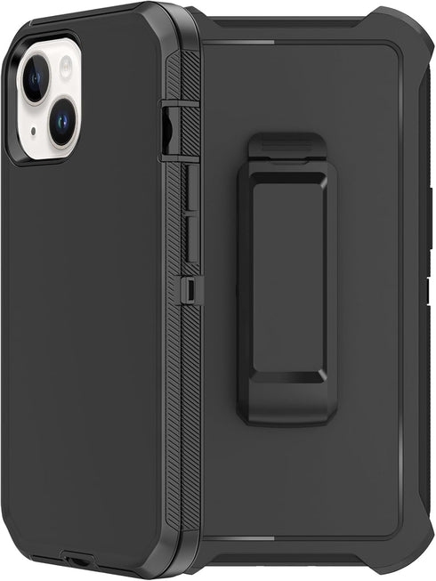 for iPhone 12 Mini Case with Belt Clip Holster, 2X Screen Protector, Heavy Duty Military Grade Full Body Shockproof Drop/Dust-Proof Rugged Protect...