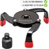 Toolwiz Universal Oil Filter Wrench 3 Jaw Adjustable Oil Filter Removal Tool for Removing Oil Filters from Diameters 2-3/8 to 3-7/8 inch...