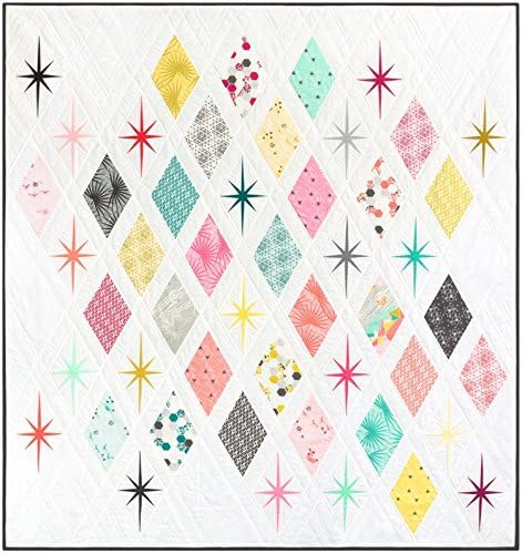 The Atomic Starburst Quilt - Foundation Paper Piecing Pattern - 62" x 66" Quilt...