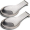 Stainless Steel Spoon Rest, Spatula Ladle Holder, Stainless Steel Utensil Spoon Rest Holder, Brushed Finish, Dishwasher Safe 9.8 x 3.7 Inch (Silve...