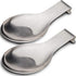 Stainless Steel Spoon Rest, Spatula Ladle Holder, Stainless Steel Utensil Spoon Rest Holder, Brushed Finish, Dishwasher Safe 9.8 x 3.7 Inch (Silve...