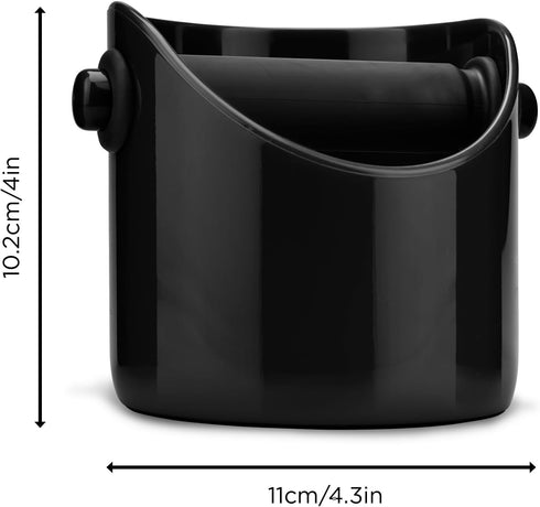 Dreamfarm Grindenstèin Sturdy, Compact, Modern Space-Saving Espresso Coffee Grind Knock Box - Black...
