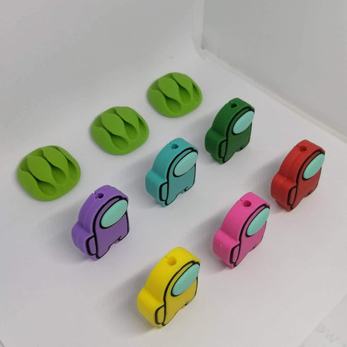 Cable Protector for iPhone/ipad USB Cable Charger, Cute Date Cable Protector Charger Cable Wire Management Protect Linghting Charger (Nine PCS)...