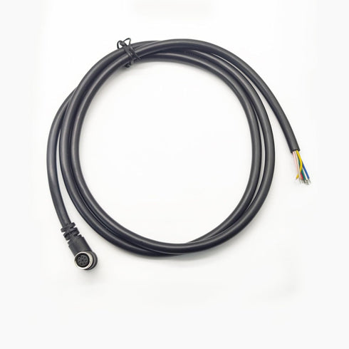 M8 8 Pin Female Connector Cable, A Code Right Angle Molding Cable Female Aviation Sensor Electrical PVC Cable Industrial Molded Cable AWG24?1Meter...