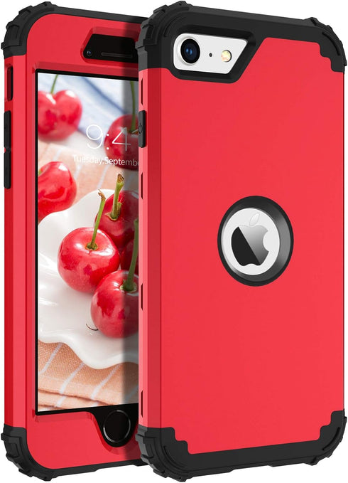 BENTOBEN for iPhone SE 2022 Case, Phone Case iPhone SE 2020, Heavy Duty 3 in 1 Full Body Rugged Shockproof Hybrid Hard PC Soft Rubber Bumper Drop ...