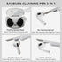 Compatible with AirPods 3rd Generation Case Cover with Cleaner kit, Glow in The Dark Funny Case for Airpod 3 Charging Case Cute 3D Skull Soft Sili...