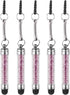 MECCANIXITY 5pcs Stylus Pen for Touch Screens Mini Crystal Diamond Capacitive Pens for Universal All Touchscreen Devices, Purple...