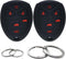 2Pcs Silicone 6 Buttons Key Fob Cover Remote Case Keyless Protector Compatible with Chevrolet Chevy Suburban Tahoe Traverse GMC Acadia Yukon Buick...