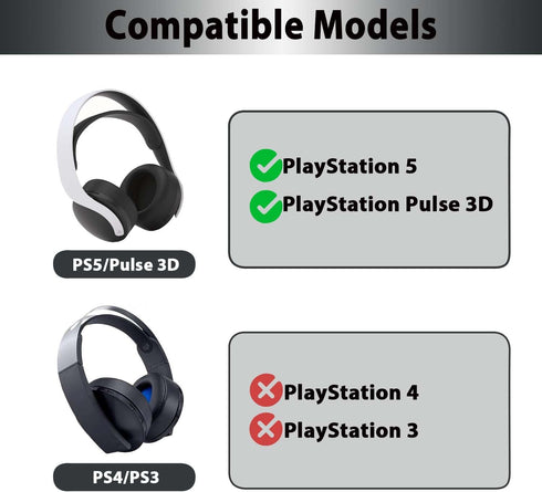 Adhiper Replacement Ear Pads for PS5 Pulse 3D Headset, Upgraded Cooling Gel Earpads Compatible with Sony PlayStation 5 PS5 Pulse 3D Wireless Heads...