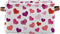 senya Valentines Storage Basket, Large Foldable Storage Basket with Handles, Pink Love Hearts Fabric Collapsible Storage Bins Organizer Bag for Ba...