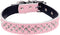 Rhinestone Dog Collar for Small Medium Large Dogs, Adjustable Sparkly Crystal Soft Genuine Leather Bling Dog Collars (L, Pink)...
