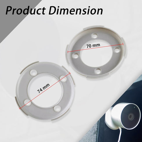 Surveillance Camera Bracket,Camera Mounting Bracket, Wall Mounting Plate Compatible with Google Nest Cam Outdoor Indoor Battery Extra Mount Rings ...