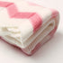 Baby Blanket Knitted Pink Chevron Soft Toddler Nursery Crib Throw Blankets Receiving Swaddle Blanket Stroller Cover for Boys Girls,40x30 inch...