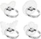 4 Pcs Rhinestone Cell Phone Ring Holder Transparent 360° Degree Rotation Universal Phone Ring Holder Finger Kickstand Clear for All Mobile Phones....