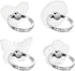 4 Pcs Rhinestone Cell Phone Ring Holder Transparent 360° Degree Rotation Universal Phone Ring Holder Finger Kickstand Clear for All Mobile Phones....