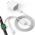 Improved USB-C Charger for i Watch, 2-in-1 iPhone and iWatch Magnetic Fast Charging Cable with USB-C Wall Charger, Compatible with i Watch Series ...