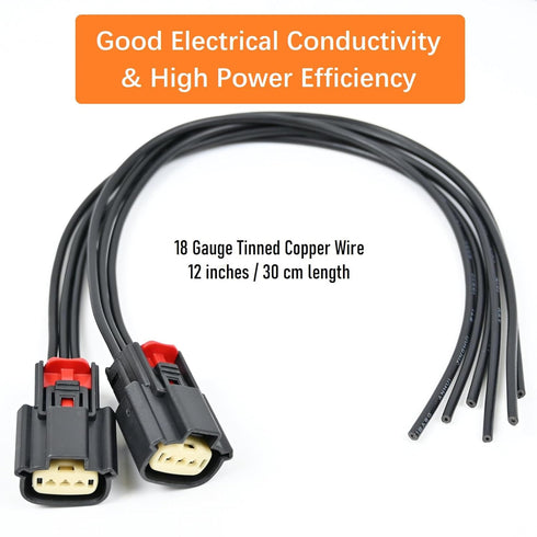 2Pcs Ignition Coil Connector Pigtail Harness 9U2Z14S411EA for Ford V6 V8 Flex for Ford Edge Fusion F150 F350 F250 Super Duty Explorer, for Lincoln...