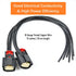 2Pcs Ignition Coil Connector Pigtail Harness 9U2Z14S411EA for Ford V6 V8 Flex for Ford Edge Fusion F150 F350 F250 Super Duty Explorer, for Lincoln...