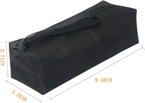 Canvas Zippered Pouches, Versatile Tool Pouch Tote Bag, Multi-Purpose Tool Zipper Organizer Case Storage Bag, Set of 5...