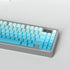 Side Printed Keycaps Cyan Gradient 125 Keys Cherry Profile PBT Heat Sublimation keycap Set for Mx Cherry Mechanical Keyboard (128 Cyan Gradient)...