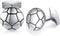 HONEY BEAR Soccer Football Ball Sports Cufflinks for Mens Wedding Blusiness Gift...