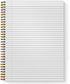 Softcover Abundant Greenery 8.5" x 11" Spiral Notebook/Journal, 120 College Ruled Pages, Durable Gloss Laminated Cover, Gold Wire-o Spiral. Made i...