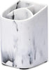 ZCCZ Toothbrush Holder for Bathroom - Perfect Electric or Kids Toothbrush Organizer - Premium White Marble Bathroom Accessory for Modern and Styli...