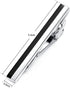 HONEY BEAR Mens Tie Clip Bar for Normal Size Tie Wedding Gift 5.5cm Silver Black...