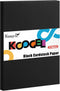 Koogel 27 Sheets Black Cardstock for Kids, A4 Craft Paper Black Heavy Weight Card Stocks for Card Making Kids Art Crafts Scrapbooking...
