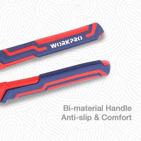 WORKPRO 10-Inch Groove Joint Pliers, Adjustable Water Pump Pliers in CRV Steel for Home Repair, Gripping, Nuts, Bolts, Pipe & Fittings...